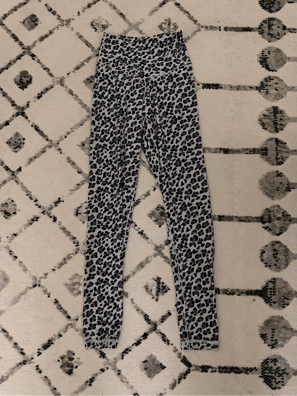 aerie High-Rise Leopard Print Leggings - Gray & Navy